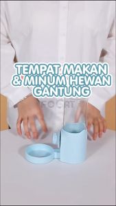 FOCAT Pet Feeder & Water Feeder Gantung untuk Kandang - Praktis Awet & Mudah Dibersihkan M93/M94