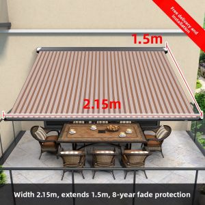 ST MIRREN | Retractable Electric Sun and Rain Shelter