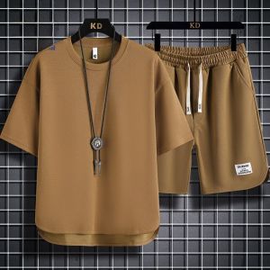 ROMON | Bộ đồ bóng rổ mùa hè Lomond Ice Silk Round Neck Short Sleeve T-Shirt Quần short thể thao thường ngày cho nam