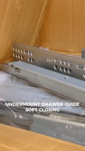 Undermount Drawer Guide Soft Closing with Clip for Furniture Accessories