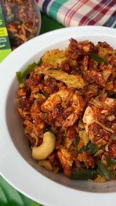 น้ำพริกกุ้งเสียบสมุนไพร 1 กล่อง - เอกชัยสาลี่สูงสุด (น้ำพริกกุ้งเสียบสมูดประมาณ 1 ลิตร)