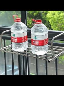 ราวตากผ้าแขวนขอบระเบียง ราวตากผ้าสแตนเลสแท้304 ราวตากผ้าคอนโด ชั้นวางรองเท้า ติดตั้งง่าย มีหลายขนาด ปรับความยาวตามต้องการ