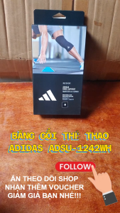 Bó Gối Băng Gối Thể Thao Thun Co Giãn ADIDAS ADSU-1242WH Knee Support (1 Cái) - Hàng Chính Hãng