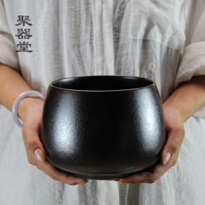 ที่ล้างชงชาใช้ในบ้านถังเก็บกากน้ำชาเสียภาชนะใส่ถ้วยชาสโตนแวร์สไตล์ญี่ปุ่นอุปกรณ์สำหรับพิธีชงชาที่ล้างปากกาแบบเซน