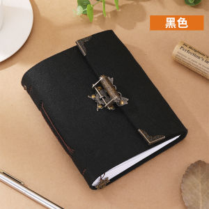 Handmade Leather Bound Notebook Password Private Diary Business Work Notes Ancient Style Sketch Drawing Book Kraft Paper Notebook