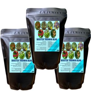 Pupuk booster organik perangsang buah 1 kilo. atasi rontok dan menguatkan akar batang. dan menyuburkan tanah.