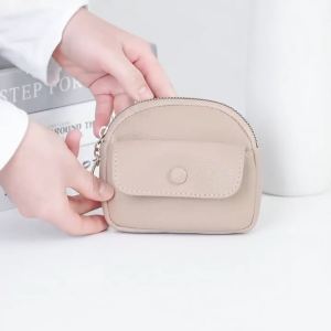 KENBAGS#8852 Short Cute Coin Purse Wallet for Womens Plain Color & Simple Button Decoration Fashion Wallet Bright Wrist wallet Portable