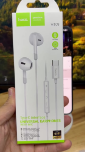 Tai nghe Type C Hoco M109 DAC 16bit có mic tăng giảm âm lượng -Bảo Hành 1 tháng