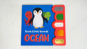Ocean Animals Sensory Touch & Feel Sound Book For Toddlers (Hardcover)