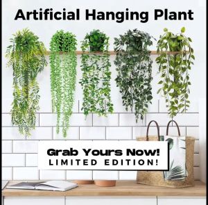 Artificial Plant Hanging Plant Pokok Hiasan Dalam Rumah Fake Leaves Fake Plant With Pot Home Decor Daun Hiasan Dinding