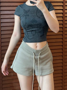 Korean Style High Waist Loose Short Pants Womens Summer Dance Wide Leg Hot Pants Casual Sports Shorts Outerwear
