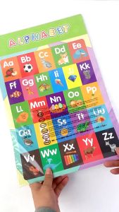 16pcs chart for kid educational set English Alphabet Numbers Colors Months Animals Early Education