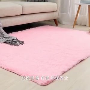 80-120+50-80cm Bedside Carpet Gradient Color Bedroom Living Room Washable Mat Soft Fluffy Carpet Non-slip Floor Carpet 地毯