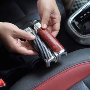 1 Buah Universal Rem Tangan Mobil Serat Karbon Gaya Pelindung Penutup Dekorasi Aksesoris SUV