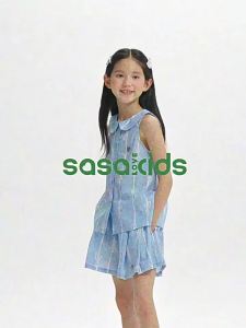 LOVESASAKIDS | Bow Print Sleeveless Top and Shorts Set
