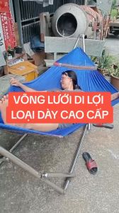 Võng Lưới DI LỢI Cán Thép 60cm Cỡ Đại Hàng Cao Cấp Lưới Võng Đại Cồ VIP Siêu Bền