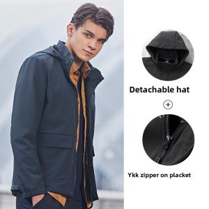Jeep | Jeep Mens Outdoor Softshell Jacket Fleece Lined Windproof Waterproof Casual Coat Autumn Winter Leisure Outerwear