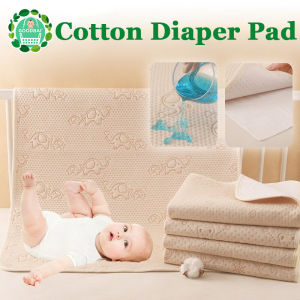 Large Cotton Diaper Pad Baby Waterproof Bed Sheet Mattress Washable Reusable Changing Pad Cover Table Baby Diaper Mat