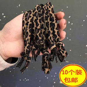 ยางยืดผมลายเสือดาวยืดหยุ่นสูงสไตล์เรียบง่ายสำหรับผู้หญิง คลิปผมสไตล์เกาหลี Dongdaemun ยางยืดผมแฟชั่นที่ปรับแต่งได้หลากหลาย