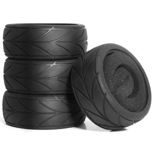 1:10 On-Road Racing Tires 63-68mm High Grip Hot Melt Rubber Abrasion Resistant for HSP Tamiya HPI
