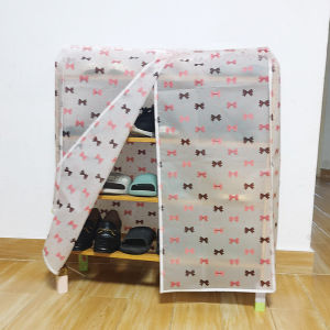 Modern Minimalist Multi-Layer Home Shoe Cabinet Dust Cover Indoor Attractive Cover Curtain Indoor Good Looking Dustproof