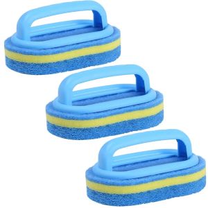 Household Cleaning Brush With Handle Sponge Easy Cleaning Kitchen Bathroom Toilet Wall Window Ceramic Tile Cleaning Tools