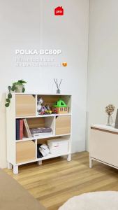 PIRA OX & POLKA BC80P: Rak Buku & Rak Serbaguna untuk Kantor