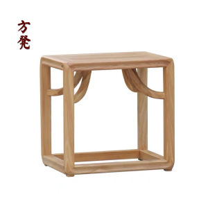 New Chinese Tea Chair Modern Paint-Free Zen Main Chair Elm Casual Solid Wood Chair Backrest Armrest round-Backed Armchair Armchair Palace Chair