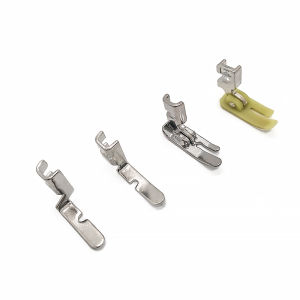 4pcs old sewing machine zipper presser foot set (iron presser foot plastic presser foot left hole single side right hole sing