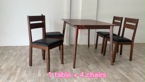 GF Value buy Dining table or set 1 table + 4 chairs / kerusi makan / meja makan