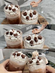 Café Scented Candle Indoor Home Use Long Lasting Atmosphere Sensation Creative Gift for Her Unique Birthday Present