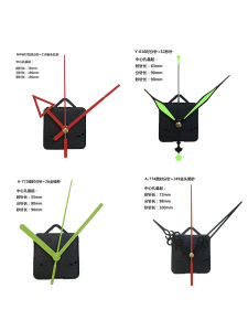 Quiet Plastic Quartz Sweeping Second Hand Clock Core Black Vinyl Record Hook Creative DIY Personalized Home Decor Accessories