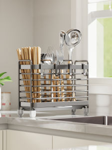 YUJIANG | Wall-mounted Drying Rack for Chopsticks and Utensils Organizer