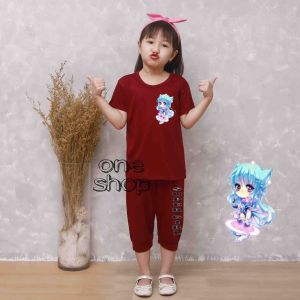 BAJU SETELAN ANAK PANJANG CELANA 7/8SETELAN ANAK PEREMPUAN BISA COD