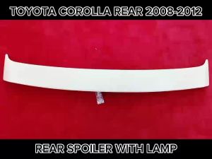 TOYOTA COROLLA 2008-2012 REAR SPOILER WITH LAMP MATERIAL ABS TOP SPOILER GRASS SPOILER COROLLA CAR BODYKIT