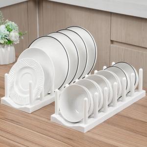 Drainage Tray Rack Modern Simplicity Design Kitchen Storage Shelf Plate Cup Display Organizer Plastic Countertop Mounted