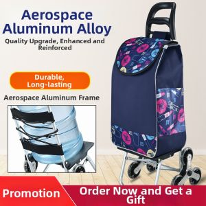 Folding Stair Climbing Portable Shopping Trolley