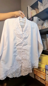 Kebaya Encim Senada Katun Premium Motif Bunga