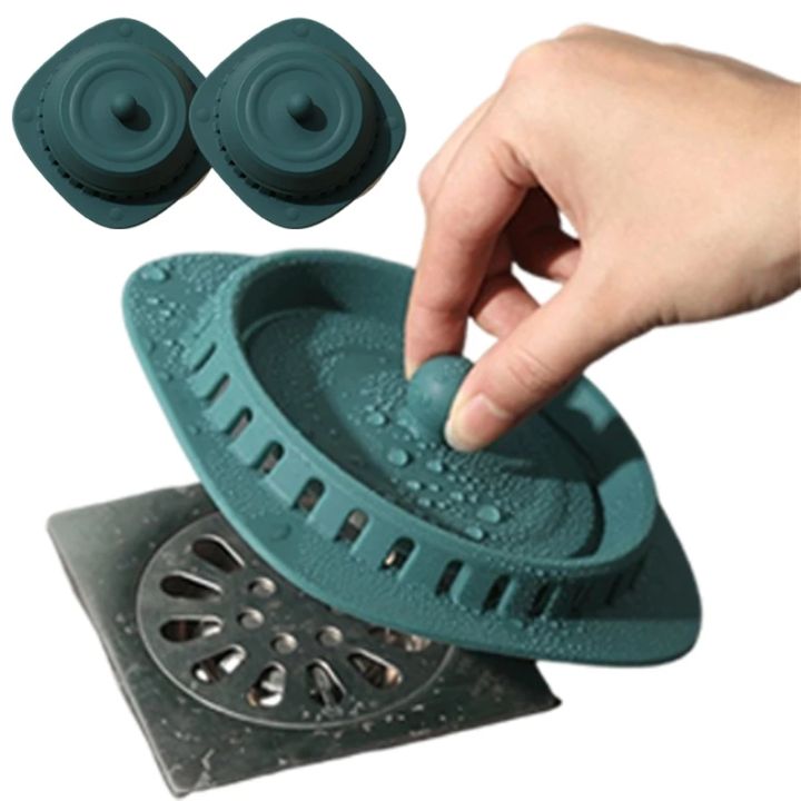 Floor Drains Hair Stoppers Antiblocking Plug Bath Shower Floor Water