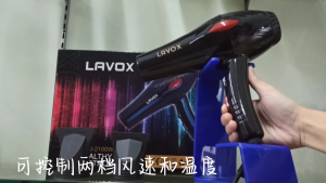 Lavox ECO-Friendly Ionic Hair Dryer 1800W-2100W with Anti-Scald and Foldable Handle