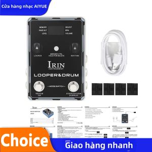 IRIN | IRIN Monoblock Bàn Đạp Hiệu Ứng Đàn Guitar Điện Với 100 Nhịp Trống 40 Bộ Lưu Trữ 10 Máy Đếm Nhịp Cấu Trúc Kim Loại Phụ Kiện Đàn Guitar