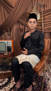 HAYĀ BAJU MELAYU UMAR TELUK BELANGA REGULAR FIT KEMAS PREMIUM CHIFFON