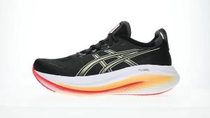 ASICS Men GEL-NIMBUS 27 Running Shoes in Black/Khaki