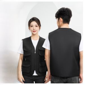 Educational Institution Work Vest Printed Logo Youth Trendy Polyester Fiber V-Neck Four Seasons Universal Teacher Uniform