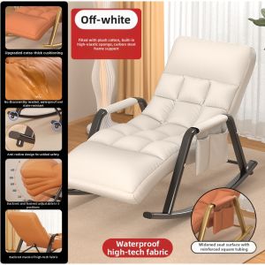 Fabric Rocking and Lying Leisure Chair for Adults