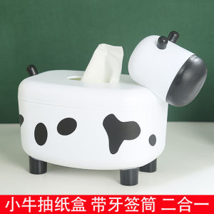 กล่องใส่กระดาษทิชชู่บนโต๊ะอเนกประสงค์ใช้ในบ้านกล่องเก็บไม้จิ้มฟันลายการ์ตูนโต๊ะน้ำชาแบบเรียบง่ายกล่องใส่กระดาษทิชชู่ในรถไอเดียสร้างสรรค์