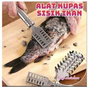 Alat pembersih sisik ikan stainless pengupas serutan sisik ikan