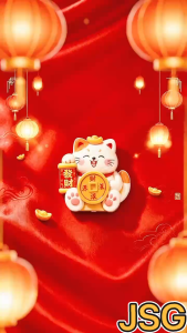 Maneki-neko Lucky Cat God of Wealth Fortune Rotating Decorative Magnets for Kitchen Office Home