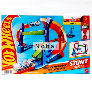Hot Wheels HotWheels Stunt Tracks Corkscrew Jump Champion Track Set