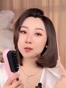 หวียืดผมไร้สาย หวีผมตรงไฟฟ้า มีไอออนลบปรับอุณหภูมิได้ ที่ยืดผม หวี ได้หวีไฟฟ้า แบบไร้สายหวีไฟฟ้า